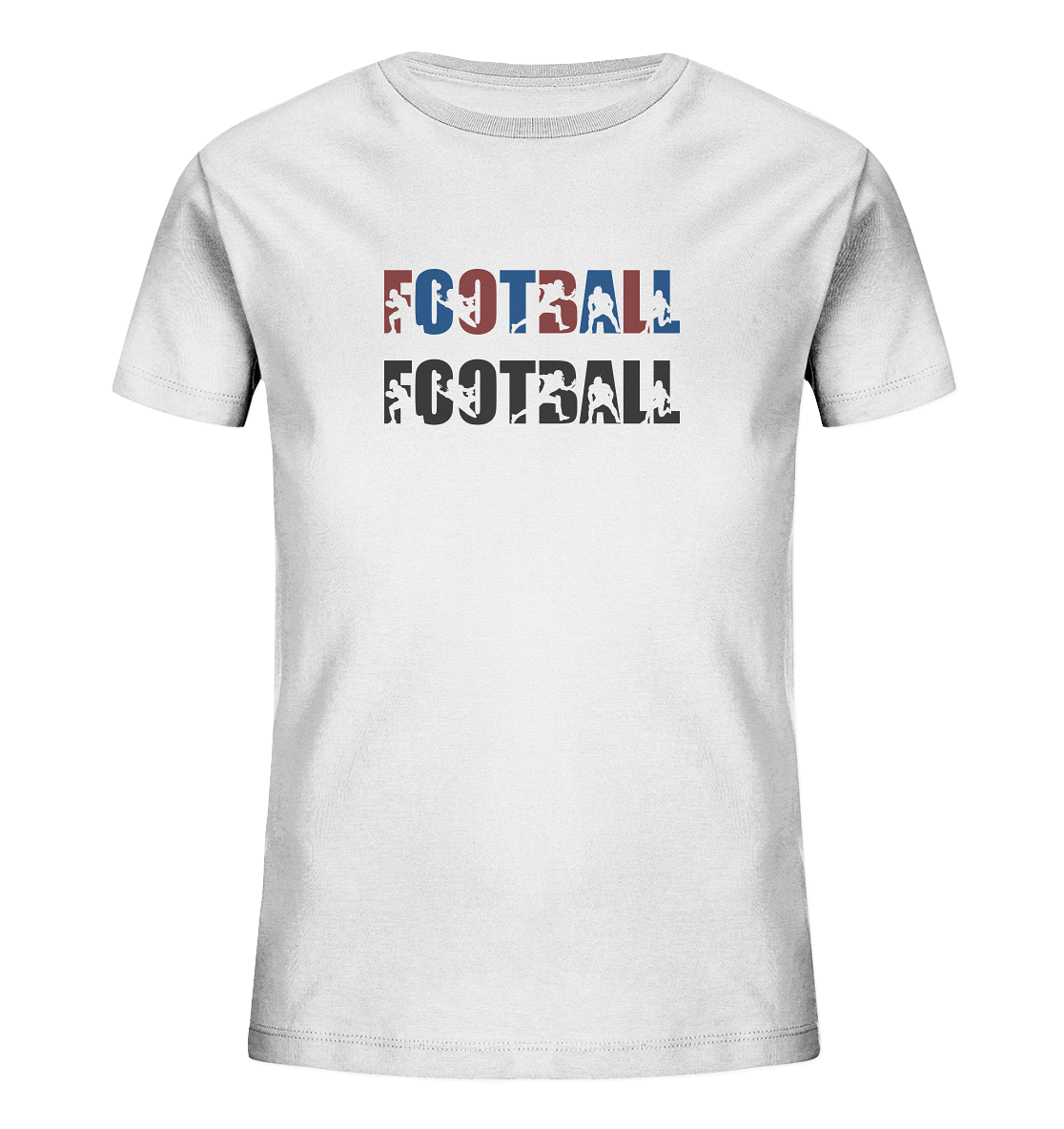 Football Silhouette - Kids Organic Shirt