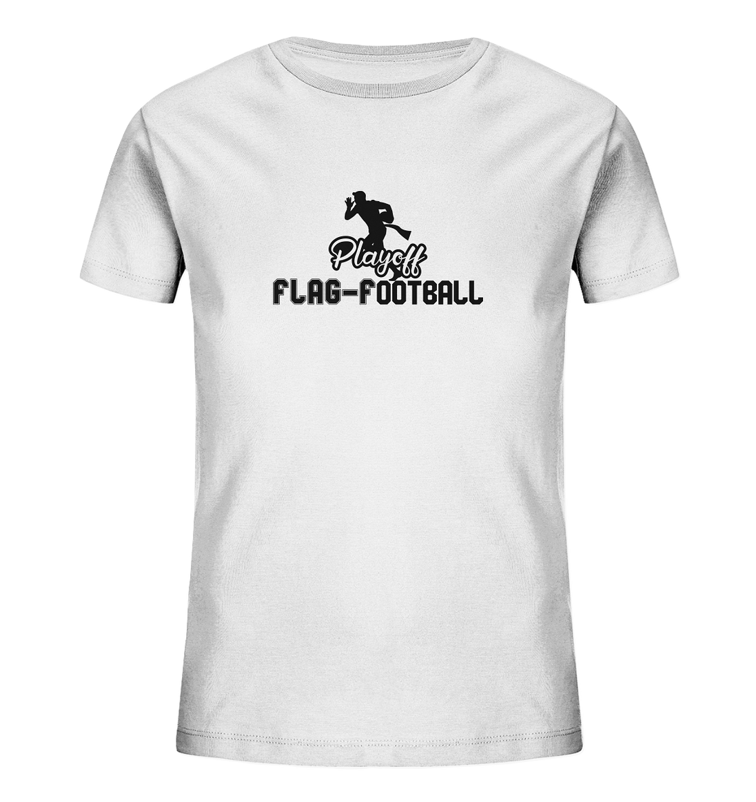 Playoff Flag Football Men Black - Kids Organic Shirt