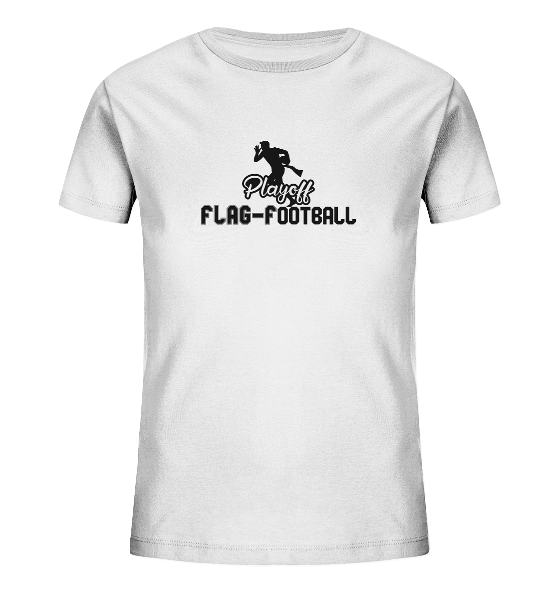 Playoff Flag Football Men Black - Kids Organic Shirt