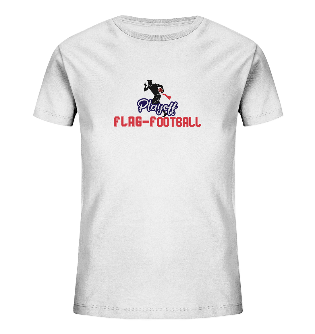 Playoff Flag Football  Men red - Kids Organic Shirt