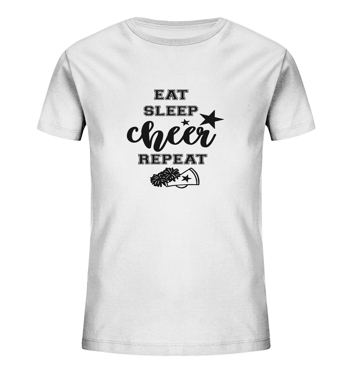 Eat Sleep Cheer Repeat - Kids Organic Shirt