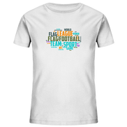 Flag Football Word Bubble - Kids Organic Shirt
