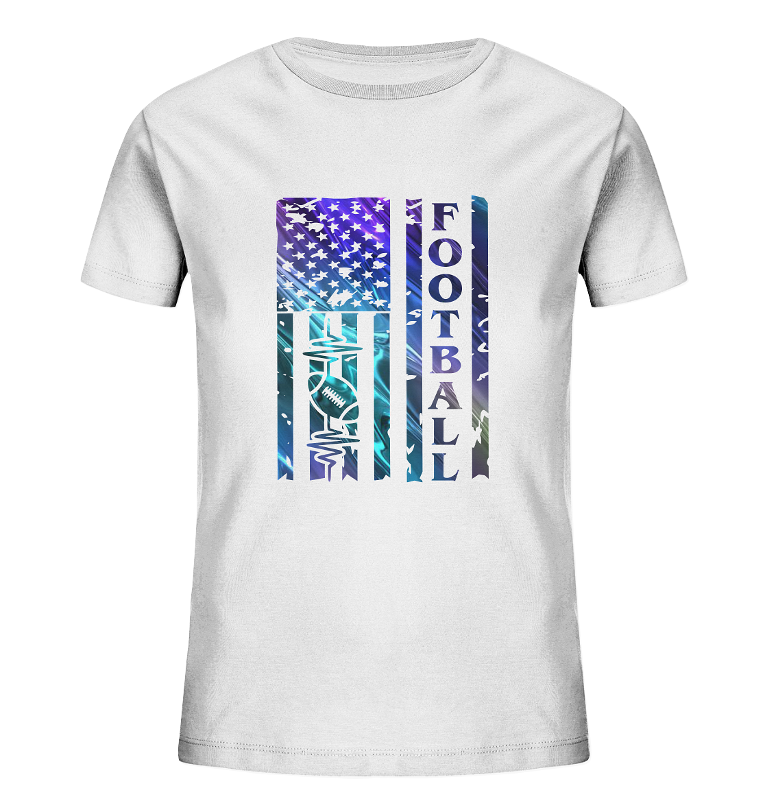 USA Football Flag - Kids Organic Shirt