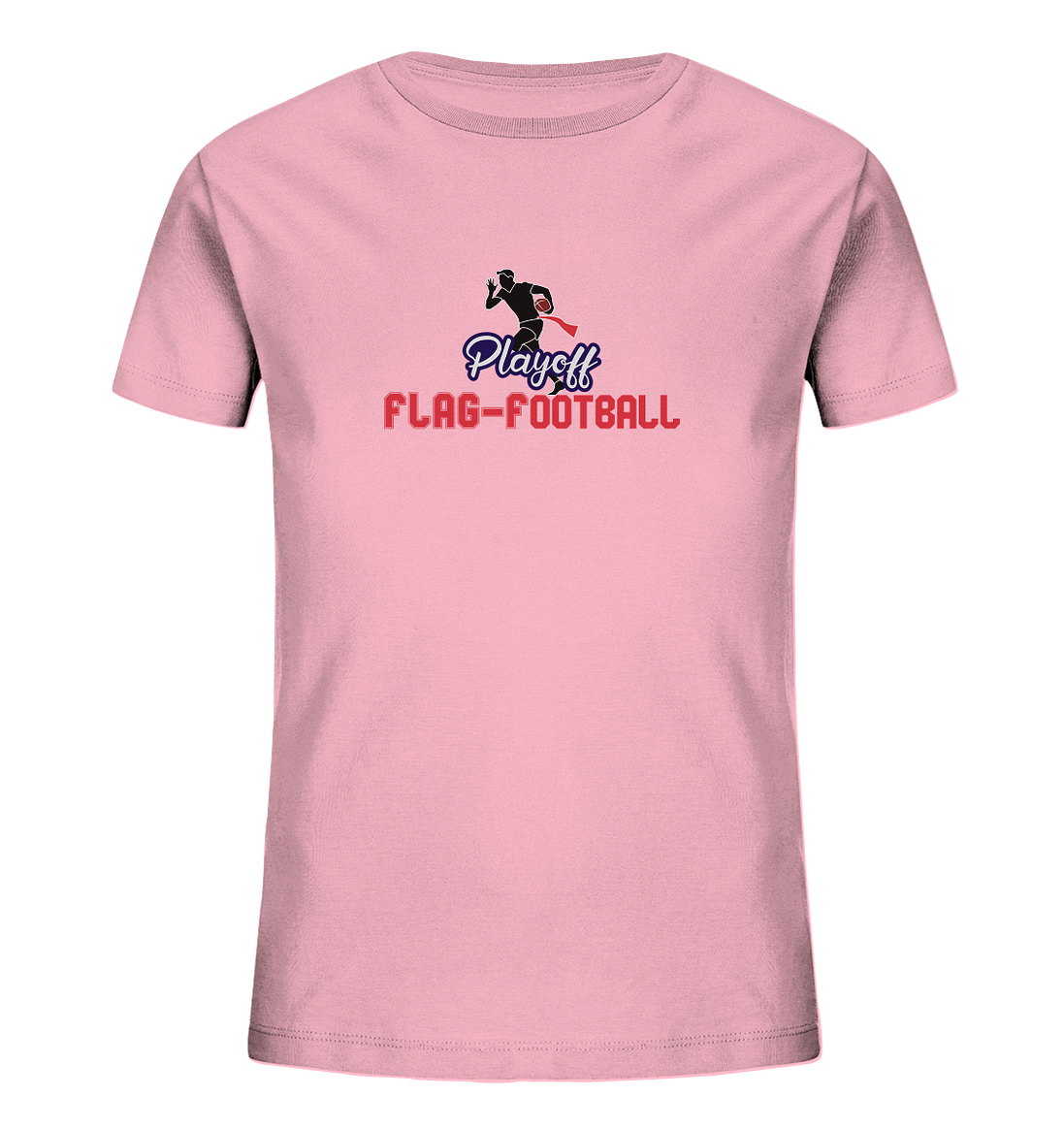 Playoff Flag Football  Men red - Kids Organic Shirt
