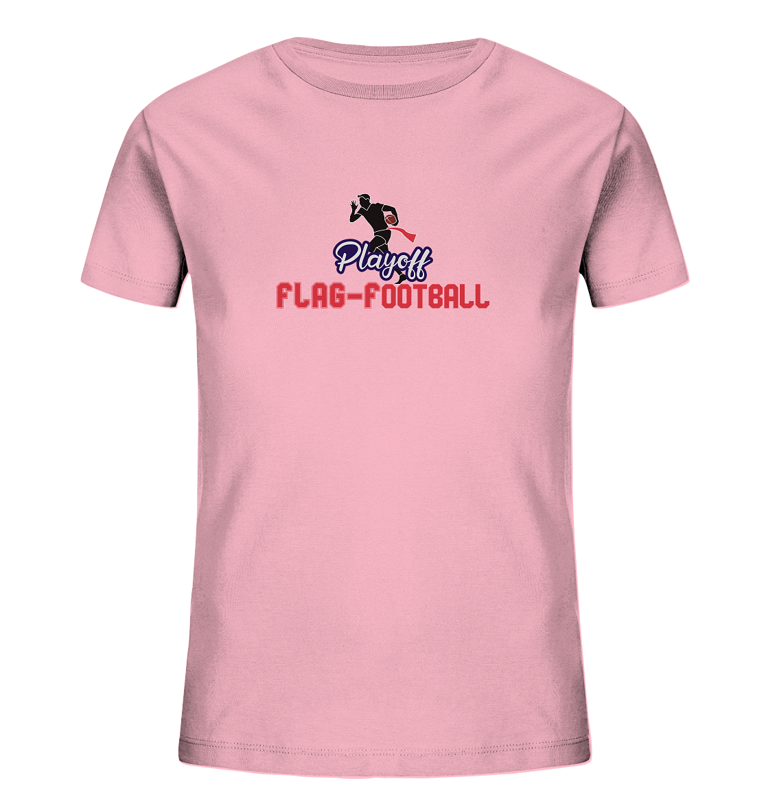 Playoff Flag Football  Men red - Kids Organic Shirt