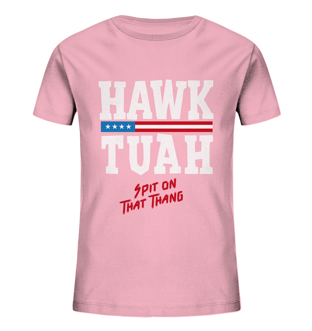 Hawk Tuah White - Kids Organic T-Shirt