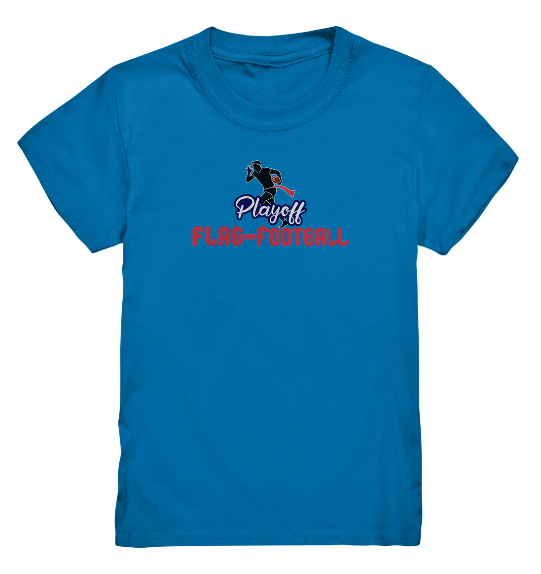 Playoff Flag Football  Men red - Kids Premium Shirt