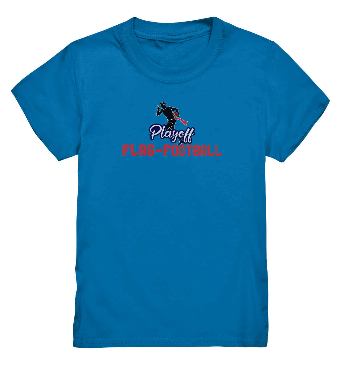 Playoff Flag Football  Men red - Kids Premium Shirt