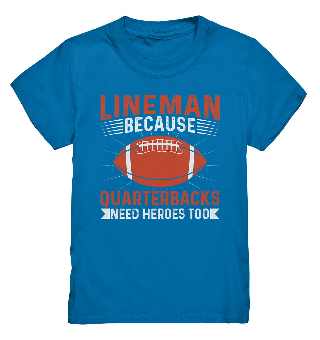 Lineman Quarterback Heroes - Kids Premium Shirt
