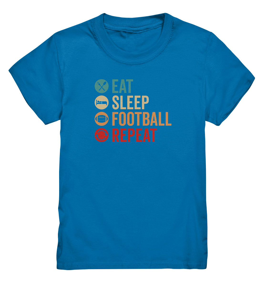 Eat Sleep Football Repeat - Kids Premium Shirt