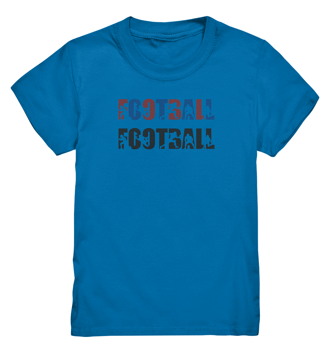 Football Silhouette - Kids Premium Shirt
