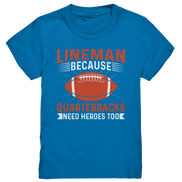 Lineman Quarterback Heroes - Kids Premium Shirt