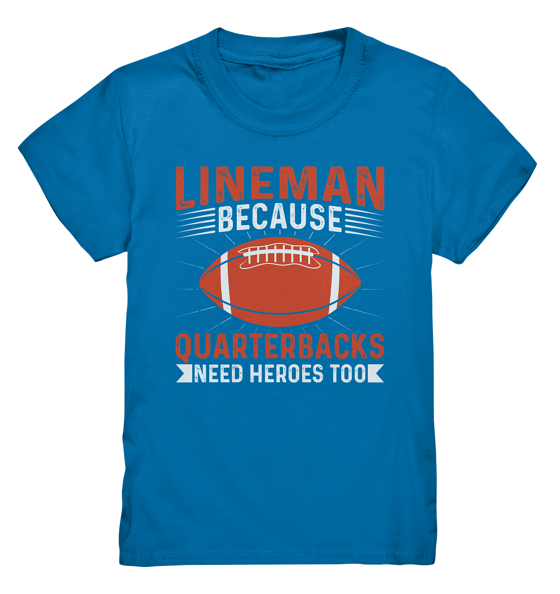 Lineman Quarterback Heroes - Kids Premium Shirt