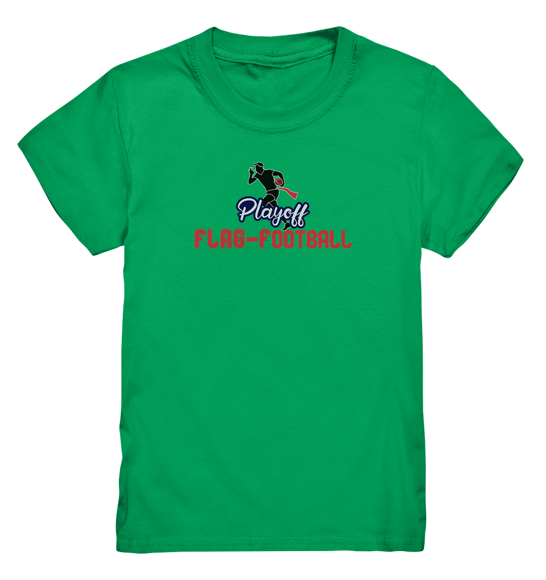 Playoff Flag Football  Men red - Kids Premium Shirt
