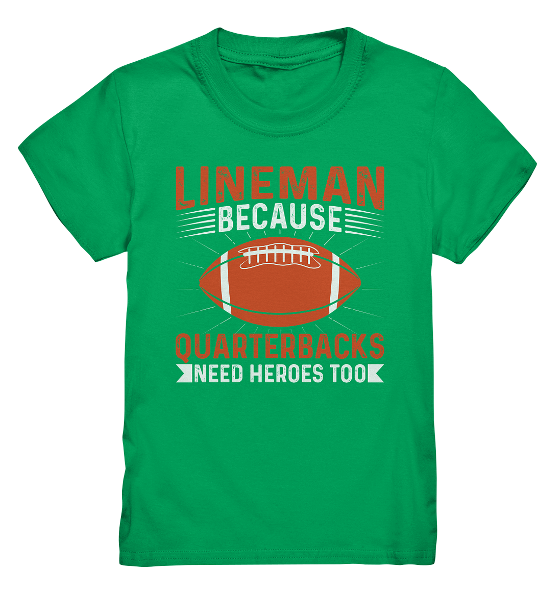 Lineman Quarterback Heroes - Kids Premium Shirt