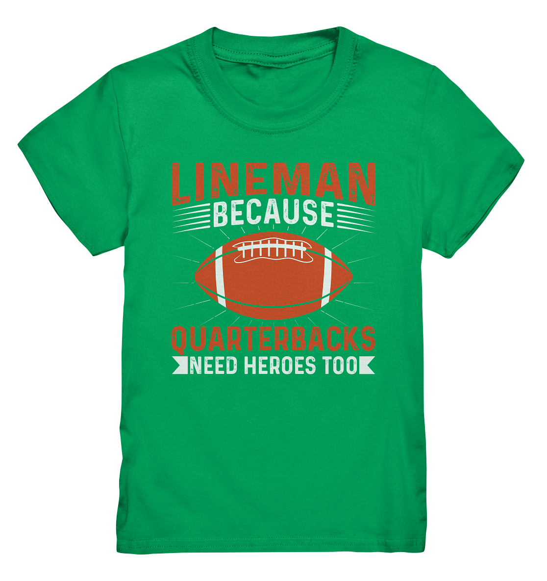 Lineman Quarterback Heroes - Kids Premium Shirt