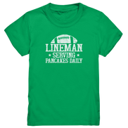Lineman Serving Pancakes - Kids Premium Shirt
