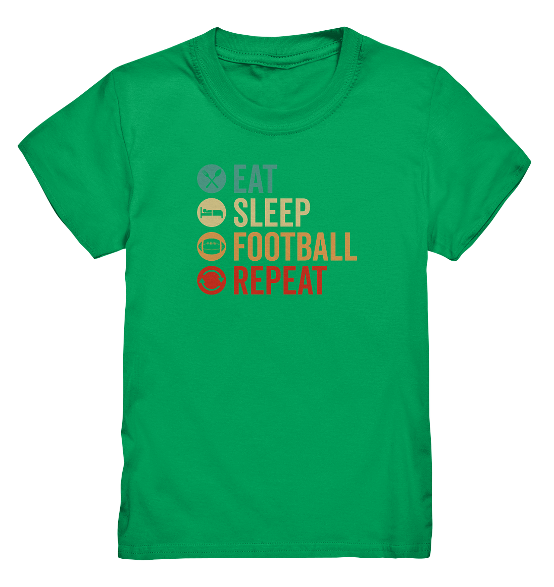 Eat Sleep Football Repeat - Kids Premium Shirt