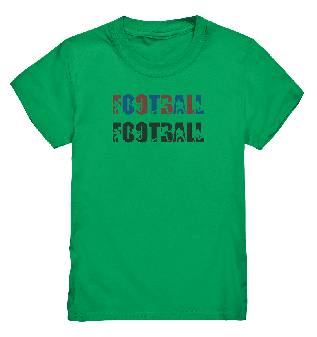 Football Silhouette - Kids Premium Shirt