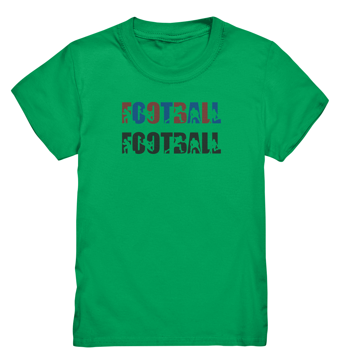 Football Silhouette - Kids Premium Shirt