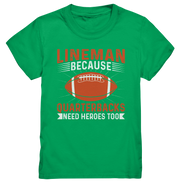 Lineman Quarterback Heroes - Kids Premium Shirt