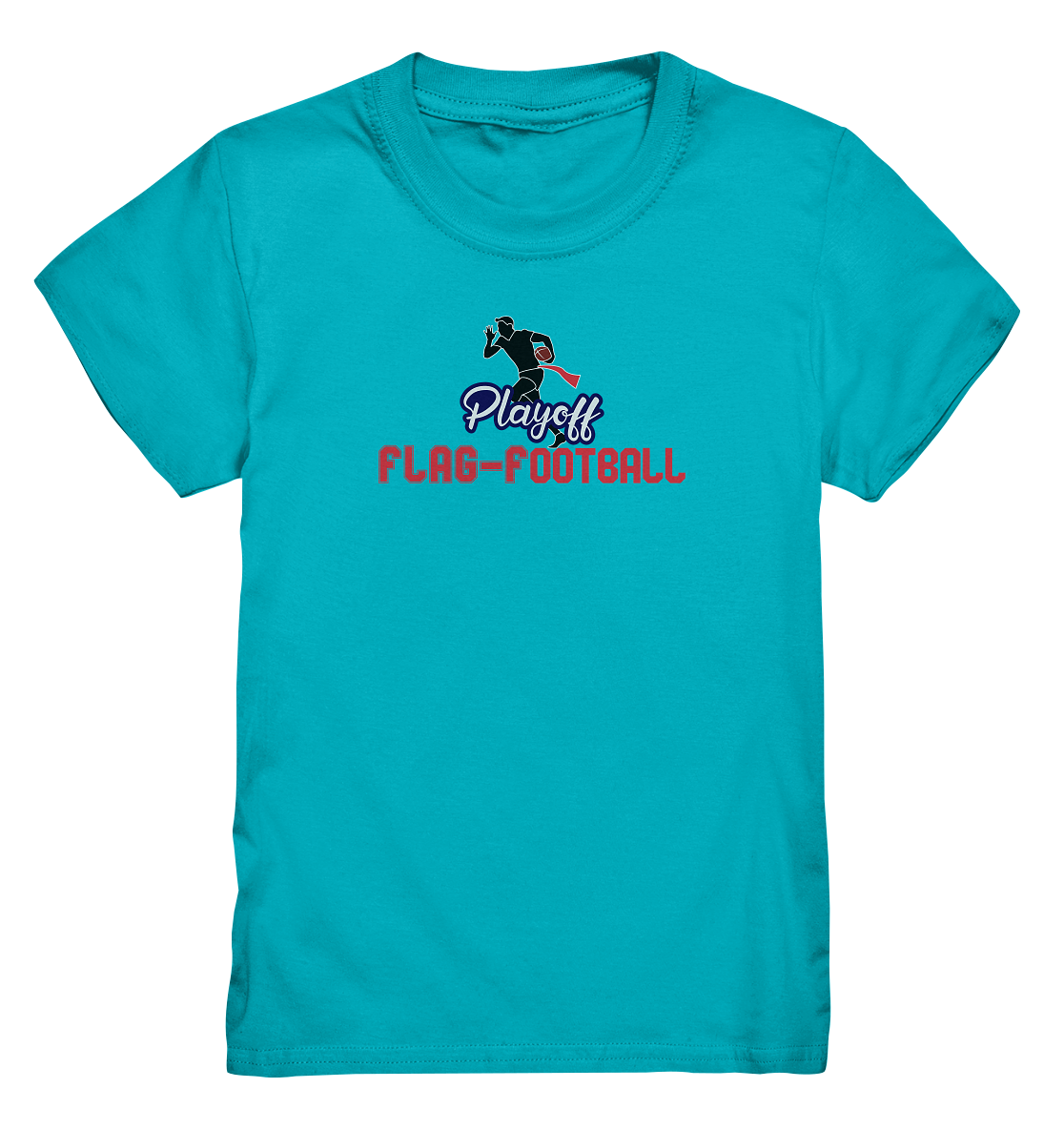 Playoff Flag Football  Men red - Kids Premium Shirt