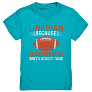 Lineman Quarterback Heroes - Kids Premium Shirt
