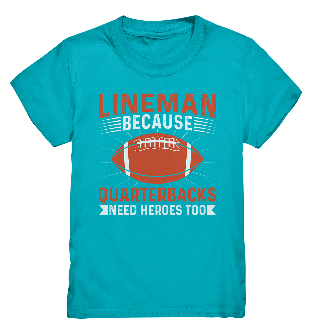 Lineman Quarterback Heroes - Kids Premium Shirt