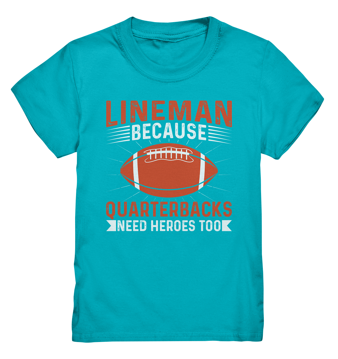 Lineman Quarterback Heroes - Kids Premium Shirt