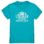 Lineman Serving Pancakes - Kids Premium Shirt