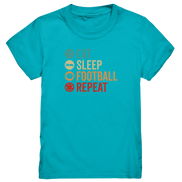 Eat Sleep Football Repeat - Kids Premium Shirt