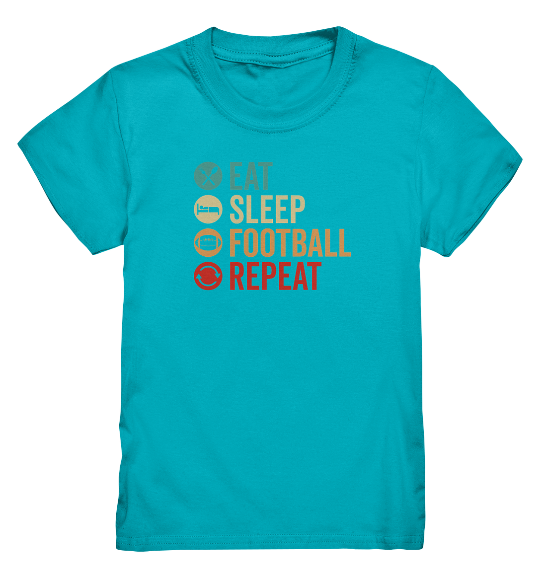 Eat Sleep Football Repeat - Kids Premium Shirt