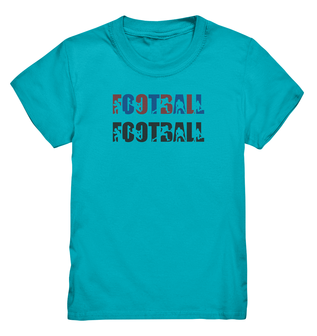 Football Silhouette - Kids Premium Shirt