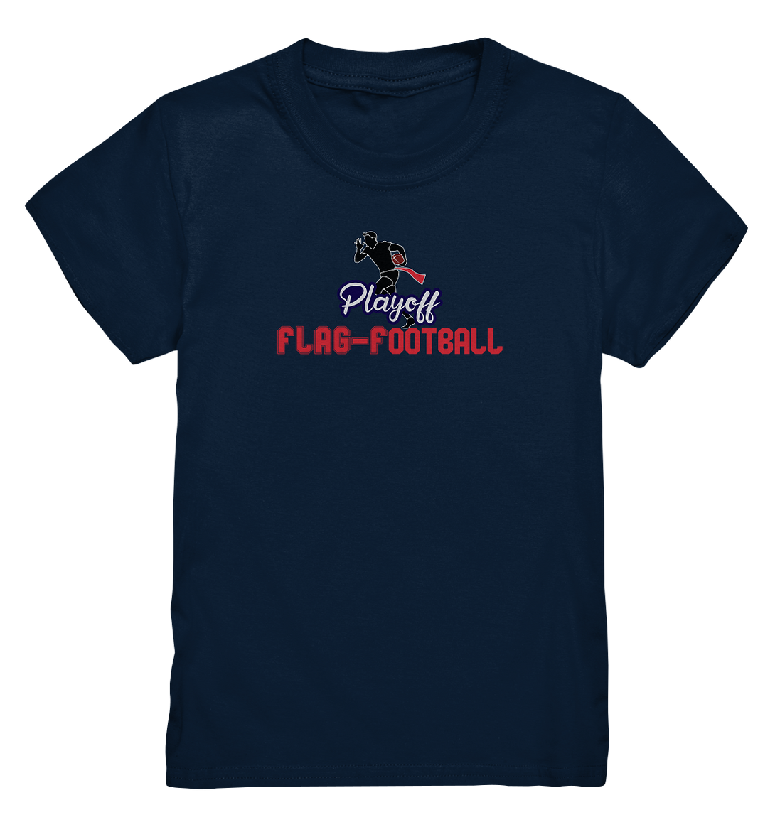 Playoff Flag Football  Men red - Kids Premium Shirt
