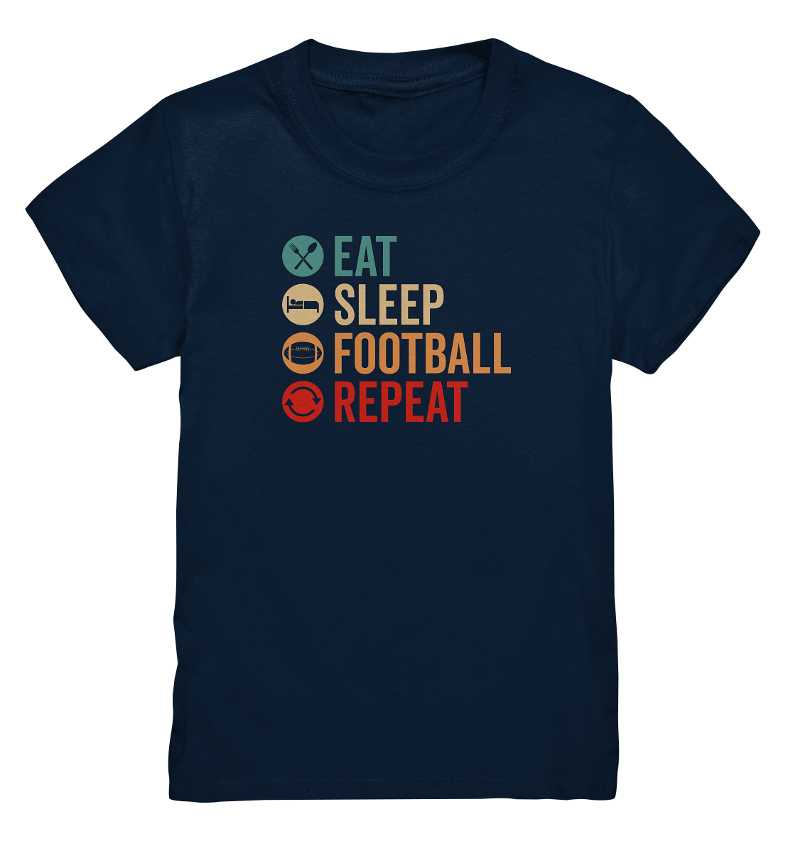 Eat Sleep Football Repeat - Kids Premium Shirt