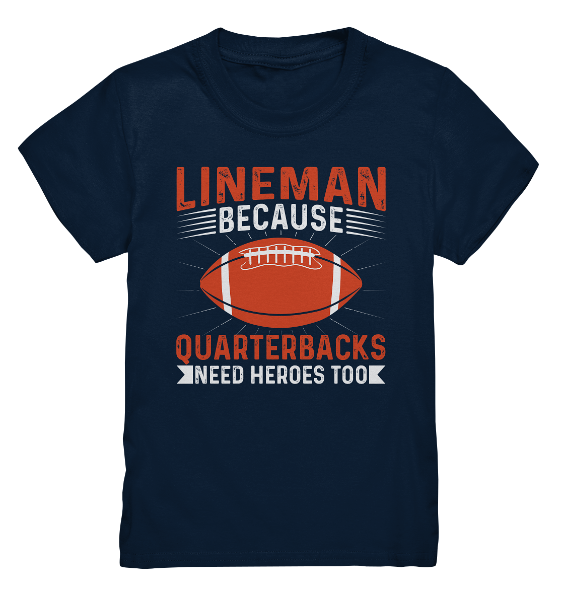 Lineman Quarterback Heroes - Kids Premium Shirt