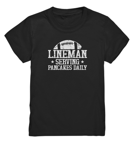 Lineman Serving Pancakes - Kids Premium Shirt