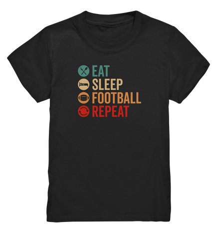 Eat Sleep Football Repeat - Kids Premium Shirt