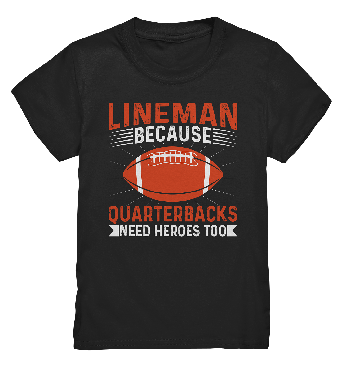 Lineman Quarterback Heroes - Kids Premium Shirt