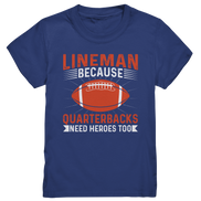 Lineman Quarterback Heroes - Kids Premium Shirt