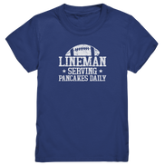 Lineman Serving Pancakes - Kids Premium Shirt