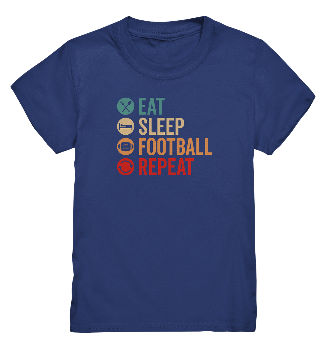 Eat Sleep Football Repeat - Kids Premium Shirt