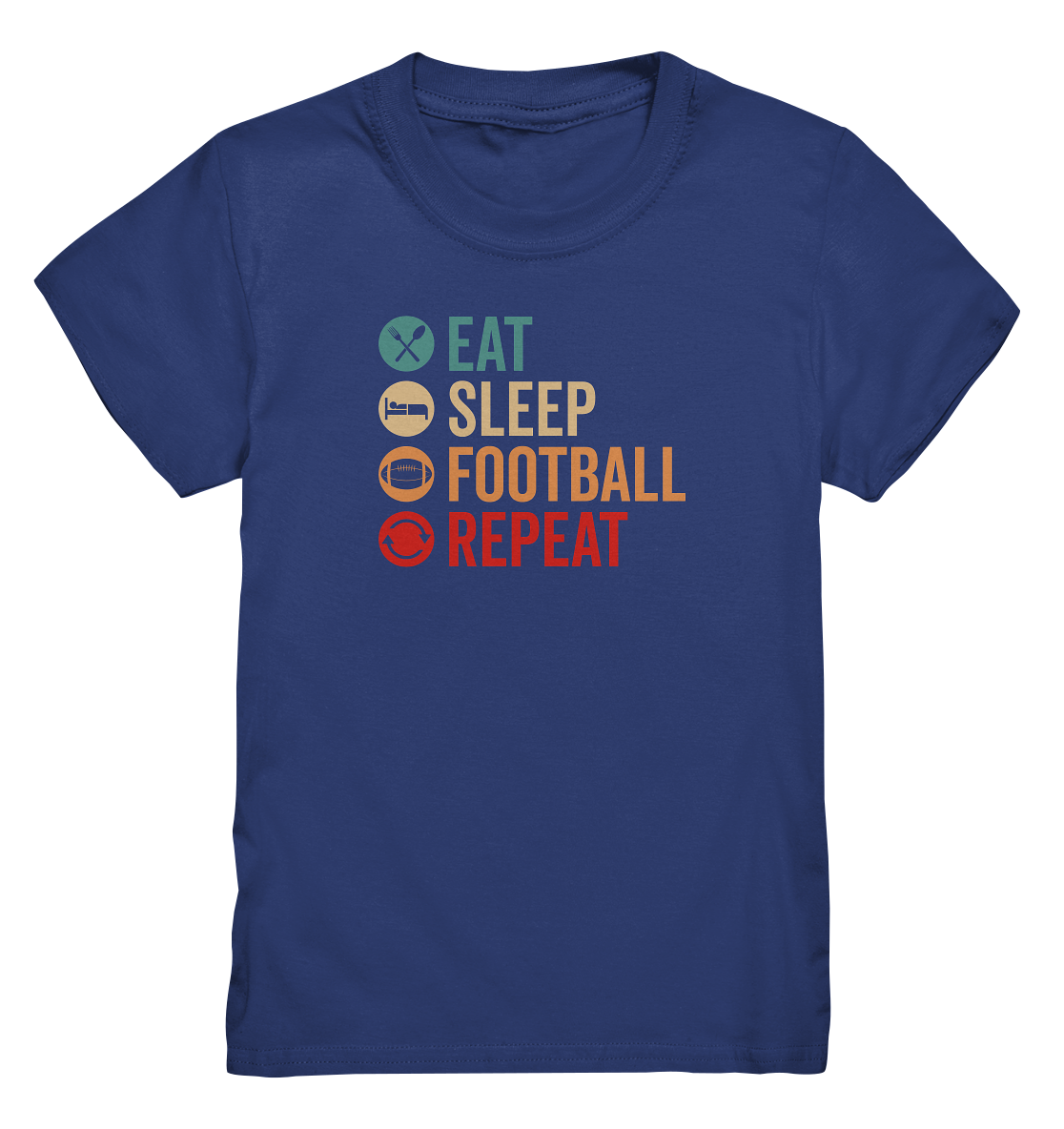 Eat Sleep Football Repeat - Kids Premium Shirt