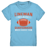 Lineman Quarterback Heroes - Kids Premium Shirt