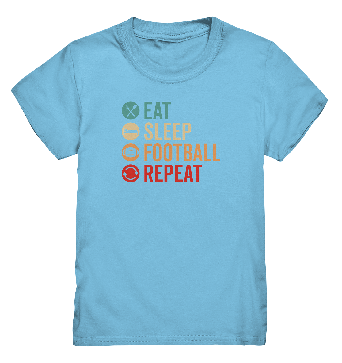 Eat Sleep Football Repeat - Kids Premium Shirt