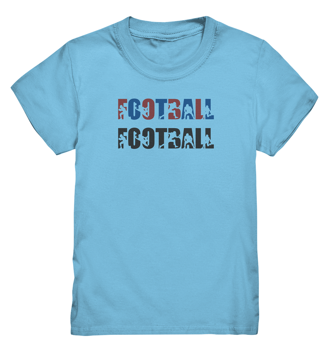 Football Silhouette - Kids Premium Shirt