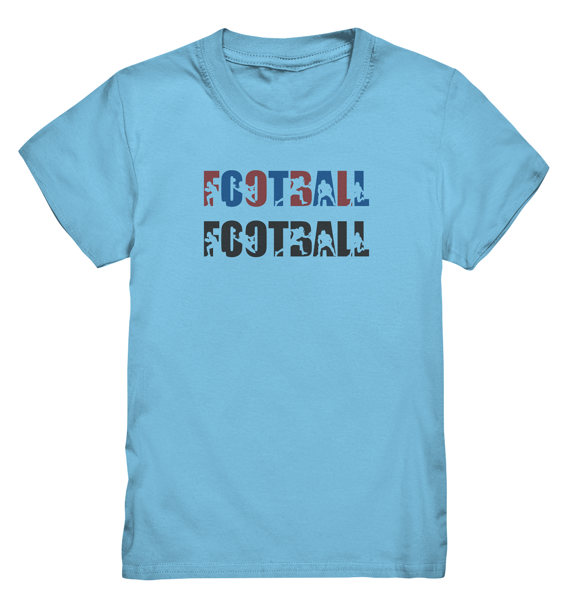 Football Silhouette - Kids Premium Shirt