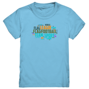 Flag Football Word Bubble - Kids Premium T-Shirt