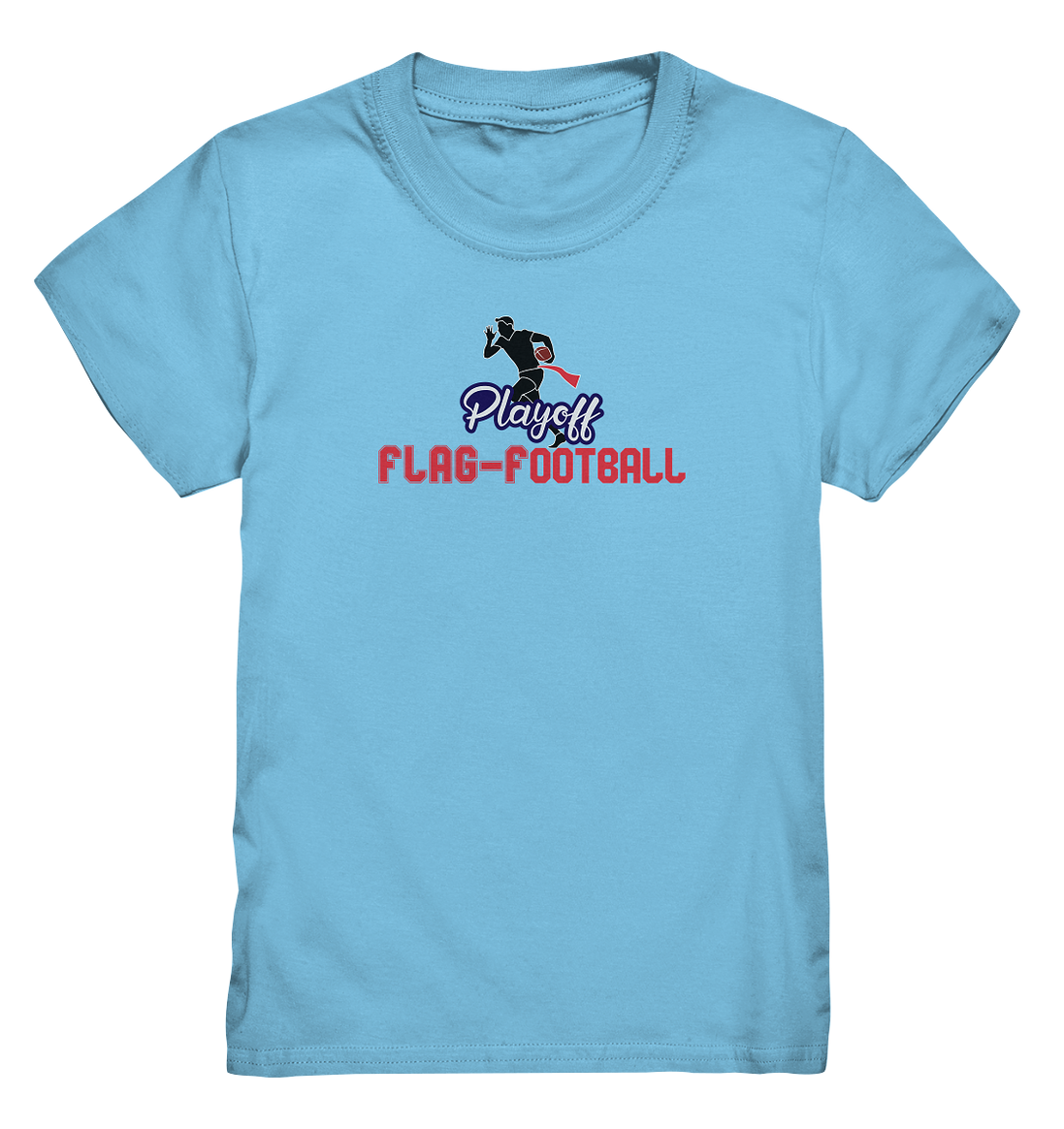 Playoff Flag Football  Men red - Kids Premium Shirt