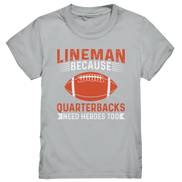 Lineman Quarterback Heroes - Kids Premium Shirt